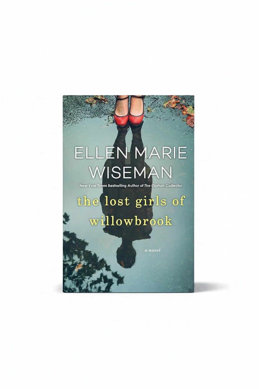 BestBuyBook The Lost Girls of Willowbrook book cover featuring a reflection of a girl in a puddle with red shoes