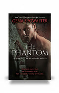 BestBuyBook cover of The Phantom by Gena Showalter featuring a shirtless man with glowing eyes in a dark setting.
