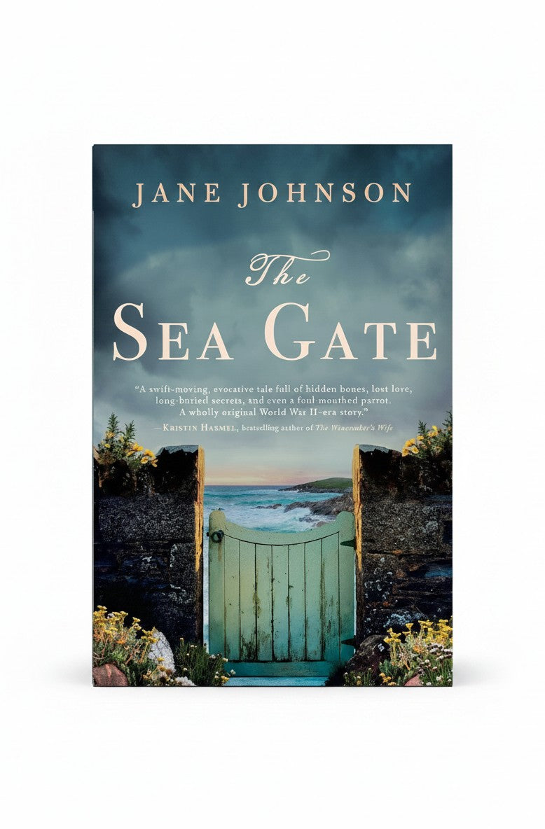 BestBuyBook paperback edition of The Sea Gate by Jane Johnson featuring a coastal garden gate cover art.