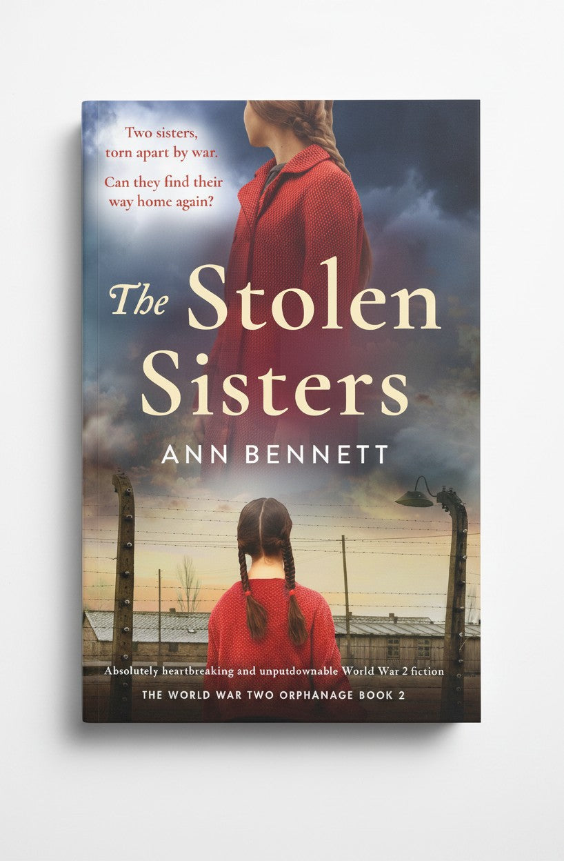 BestBuyBook The Stolen Sisters by Ann Bennett, a historical World War 2 fiction book cover featuring a young girl.