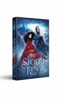 BestBuyBook The Storm King fantasy romance novel cover featuring a princess in a red cloak and a silver-haired king