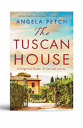 BestBuyBook The Tuscan House by Angela Petch, a WW2 historical fiction novel featuring a scenic Italian villa cover.