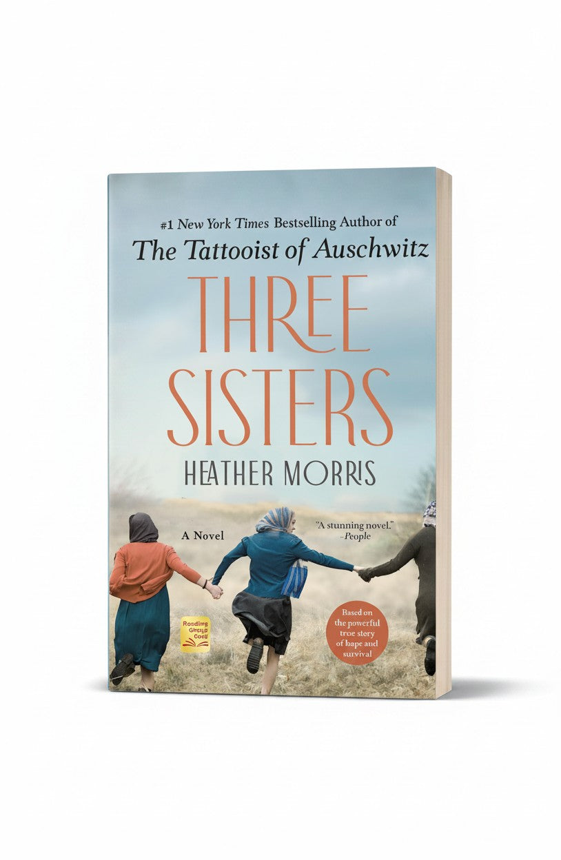 BestBuyBook paperback cover of Three Sisters by Heather Morris showing three women running through a field