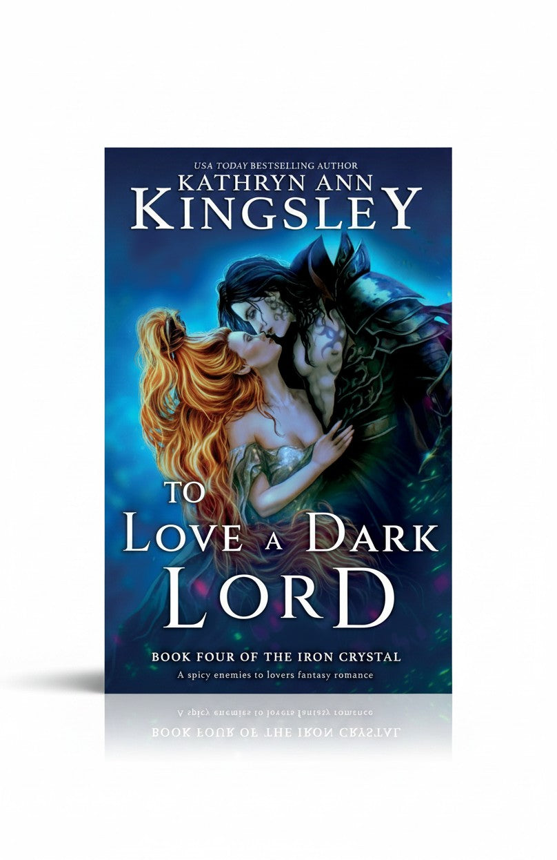 BestBuyBook cover art for To Love a Dark Lord by Kathryn Ann Kingsley featuring a fantasy couple in a blue glow.