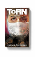 BestBuyBook cover art for the novel TORN by Richard Snodgrass featuring a masked man and industrial town scene.