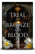 BestBuyBook fantasy romance novel cover featuring a central sword, stone archway, and white flowers with embers.