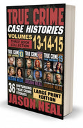 BestBuyBook True Crime Case Histories volumes 13-15 large print book collection with 36 disturbing true crime stories.
