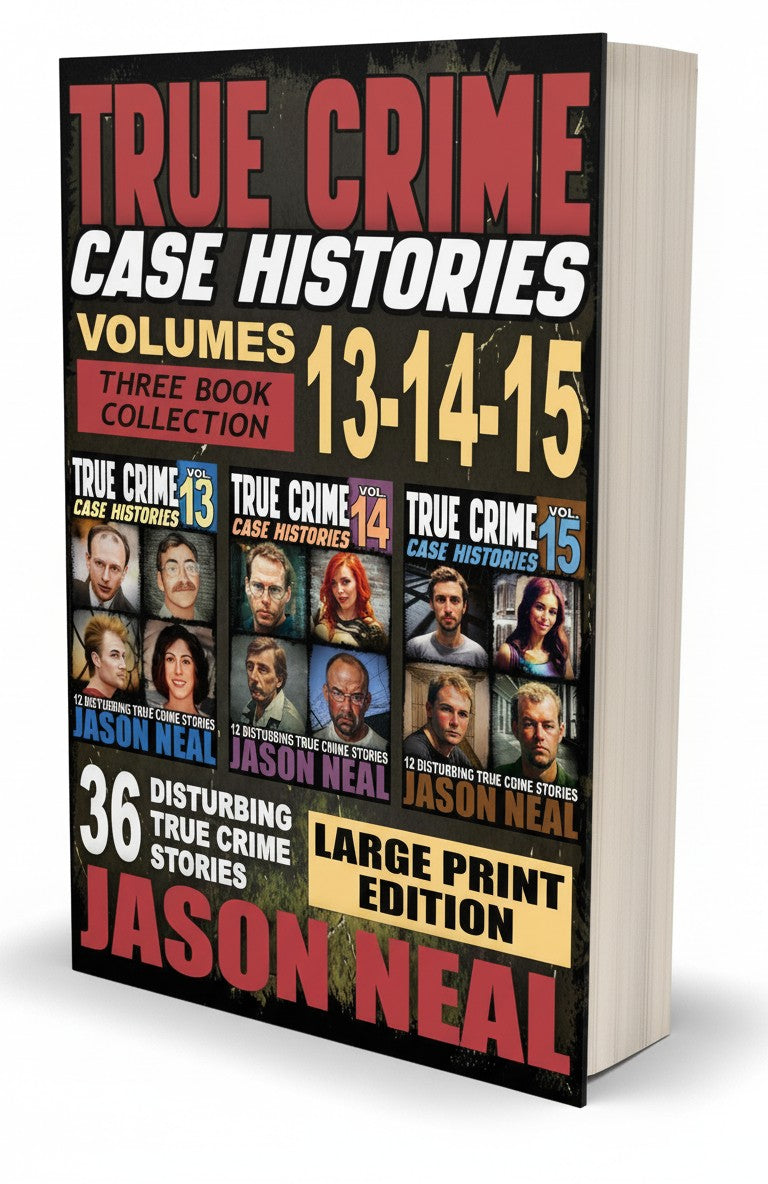 BestBuyBook True Crime Case Histories volumes 13-15 large print book collection with 36 disturbing true crime stories.