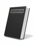 BestBuyBook True Crime Case Log Book with a sleek black cover and white text, designed for cold case investigations.