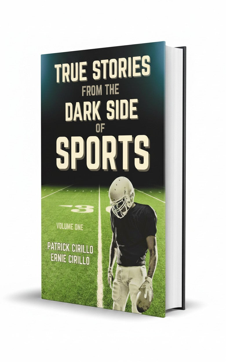 BestBuyBook True Stories from the Dark Side of Sports book cover featuring a football player on a field