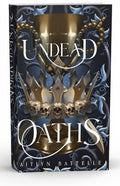 BestBuyBook Undead Oaths book cover featuring a golden chalice, skulls, and blue vines on a dark background.