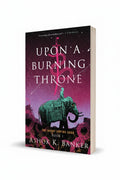 BestBuyBook paperback edition of Upon A Burning Throne by Ashok K. Banker featuring an elephant and sword illustration