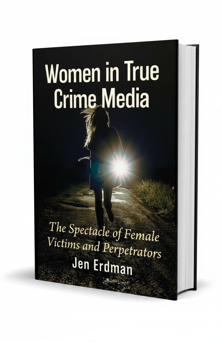 BestBuyBook paperback book Women in True Crime Media by Jen Erdman with a dark silhouette cover design.
