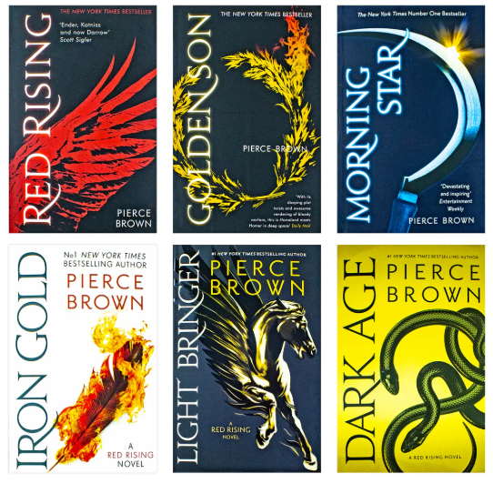 Red Rising Series 6 Books set by Pierce Brown (paperback)